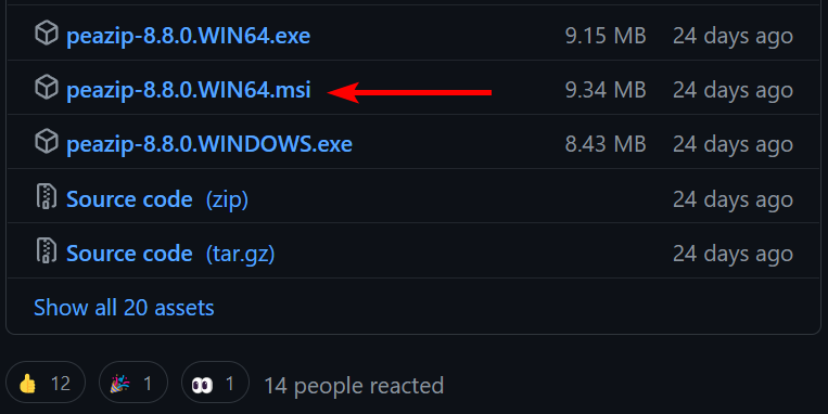 Local privilege escalation vulnerabilities in PeaZip MSI installer