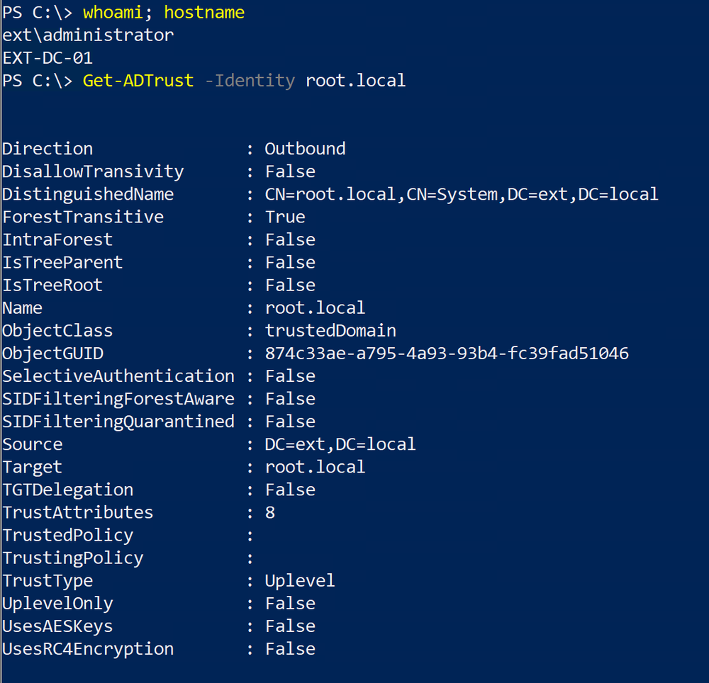 SID filter as security boundary between domains? (Part 7) - Trust account attack - from trusting to trusted