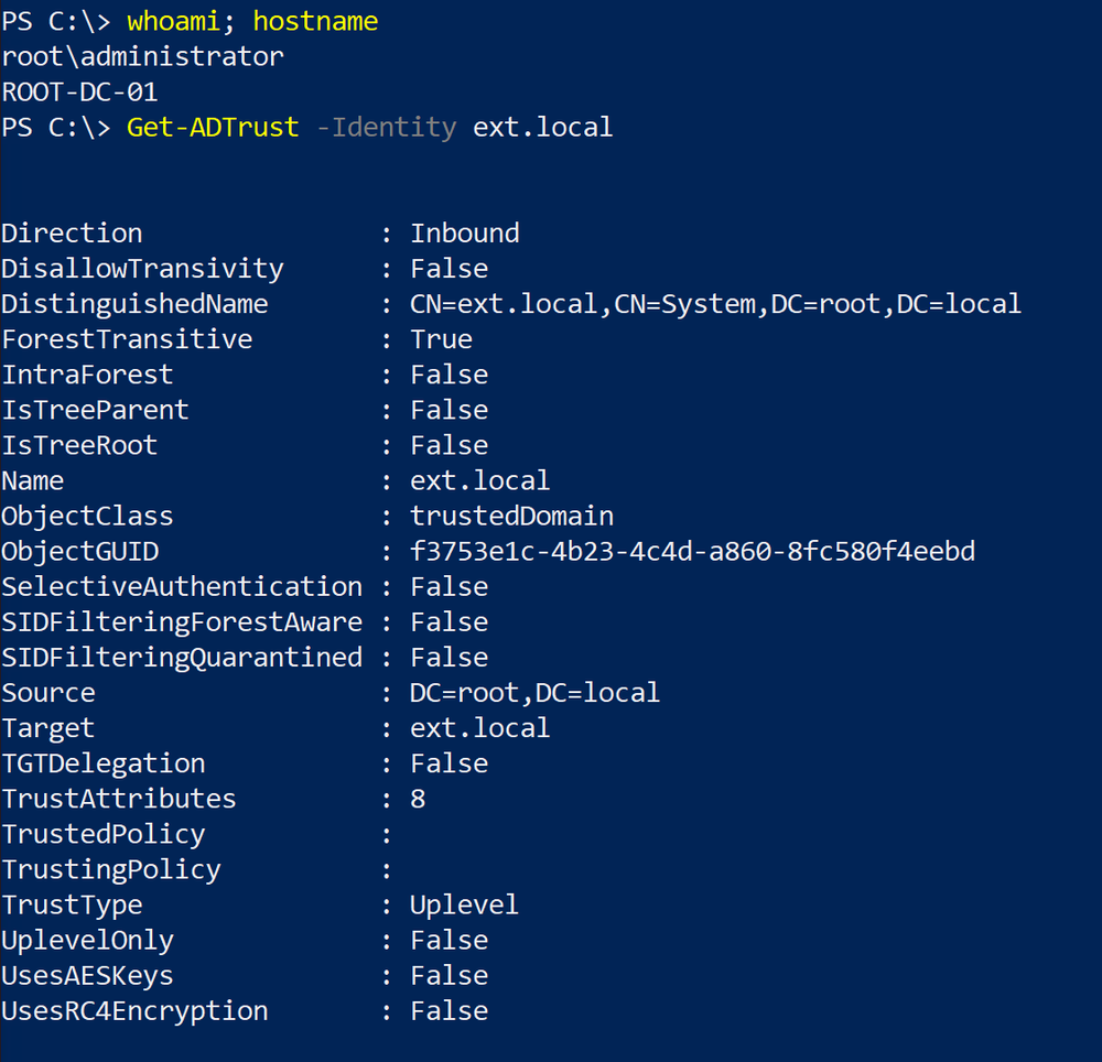 SID filter as security boundary between domains? (Part 7) - Trust account attack - from trusting to trusted