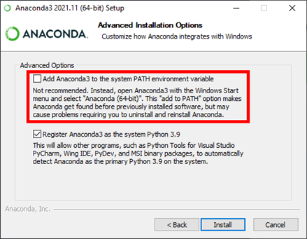 Privilege escalation vulnerability in Anaconda3 and Miniconda3