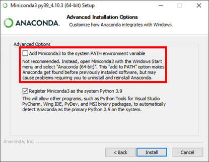 Privilege escalation vulnerability in Anaconda3 and Miniconda3